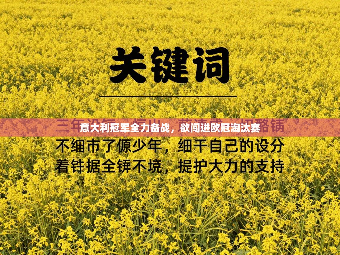 意大利冠军全力备战，欲闯进欧冠淘汰赛  第2张